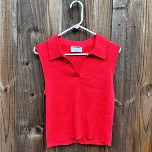 Old Navy Red Collared Crop